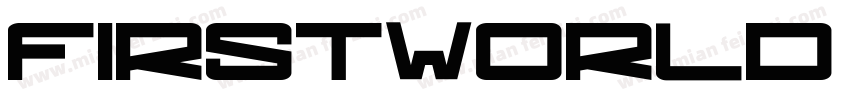 FirstWorld regular字体转换